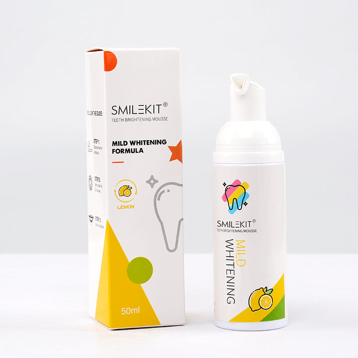 Diş beyazlatma çilek/limon/nane diş macunu şeffaf köpük 50ml diş beyazlatma köpük