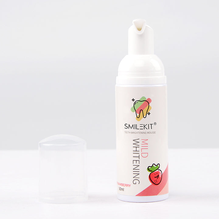 Diş beyazlatma çilek/limon/nane diş macunu şeffaf köpük 50ml diş beyazlatma köpük