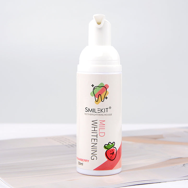 Diş beyazlatma çilek/limon/nane diş macunu şeffaf köpük 50ml diş beyazlatma köpük